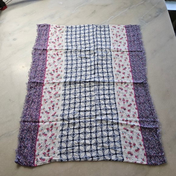 American Eagle Outfitters Accessories - AEO American Eagle Outfitters Floral Print Infinity Scarf with Fringed Edges